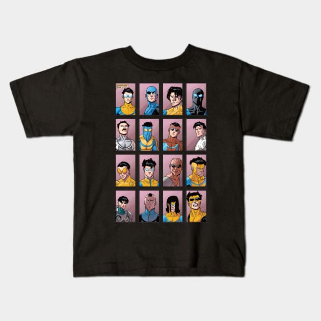 invincible variant Kids T-Shirt by super villain